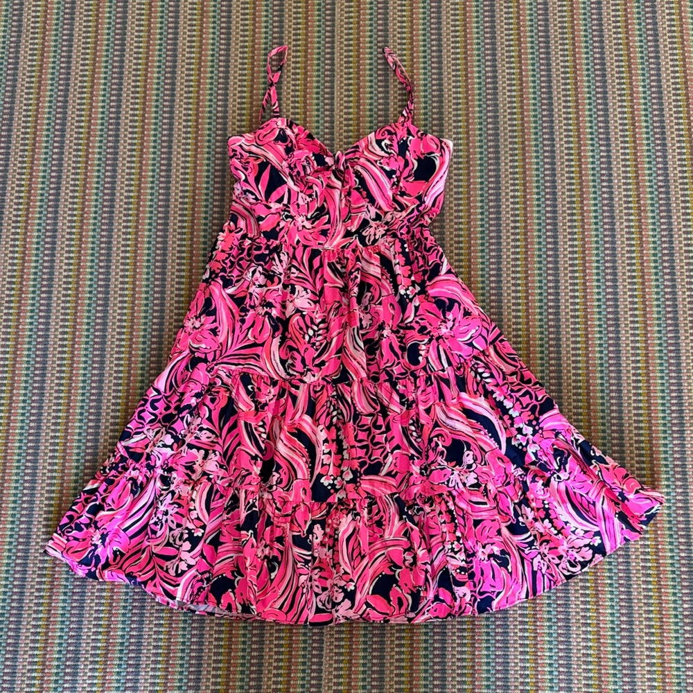 Pink and Navy Lilly Women’s Dress Size 6